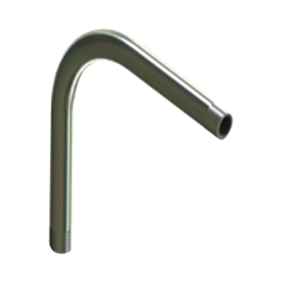Codo de 90° de 1 1/4 (32mm) pared gruesa con rosca galvanizado etiqueta amarilla