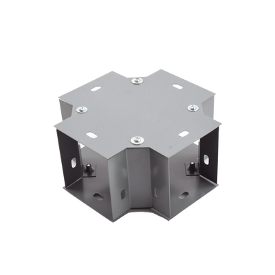 Derivación X 100 X 100 mm, fabricado en lámina de acero al carbón