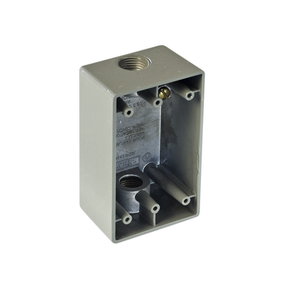 Caja Condulet FS de 1/2 ( 12.7 mm) con dos bocas a prueba de intemperie.