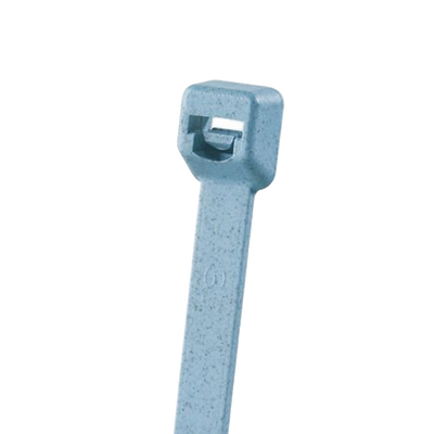 Cincho Pan-Ty™ 203mm Largo x 3.4mm ancho, Intermedio de Nylon 6.6 y Metal Detectable, Color Azul Claro. 100 Piezas.