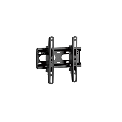 Soporte de Pared con Inclinación para monitores hasta 43|Compatible VESA 75x75 a 200x200 | Capacidad de Carga 45 kg | Separación de la pared 53 mm | Fabricado en acero | Color Negro