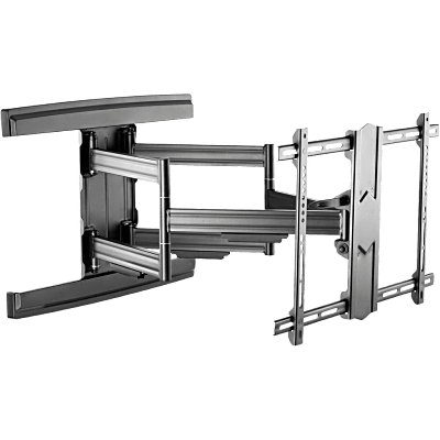 Soporte de Pared Articulado para Pantallas 37 a 85 / Extensión 800 mm / Capacidad de Carga 69.9 kg / Gestión Integrada de Cables / Patrones VESA Múltiples / Inclinación con Bloqueo