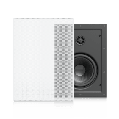 UniFi In-Wall Speaker Altavoz Empotrable de Pared / Woofer 6.5 130W / Tweeter 1 Pivote ±15° / 8 Ohms / Cobertura Simétrica Axial de 90° / NDAA Compliant