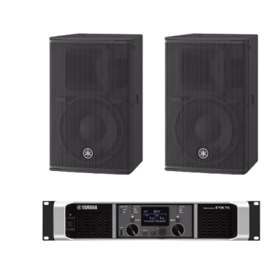 Kit Refuerzo Sonoro | Incluye 2 Bocinas CHR10 y 1 Amplificador PX5 | Ideal para Aplicaciones de Música en Primer Plano