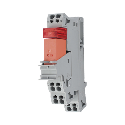 Módulo con Relé / 115V AC / 16A Permanente / 1 Inversor / LED Rojo / Push-in CAGE CLAMP® / Montaje Carril DIN / IP20