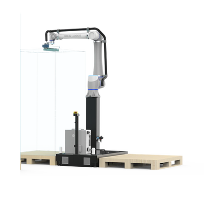 Solución de Paletizado Dobot / Carga Máxima 20 kg / Cadencia 9-13 Piezas/min / Visualización 3D en Tiempo Real / Configuración en 30 Min / IP54