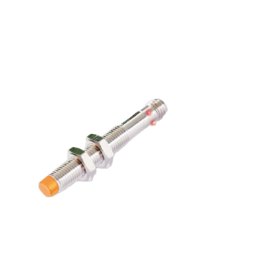 Sensor Inductivo M8 de Largo Alcance / 3 mm Blindado / PNP NO / IP67 / Conector M8 3 polos / LED Indicador / Protección contra Cortocircuito y Polaridad Inversa / Carcasa de Latón Niquelado