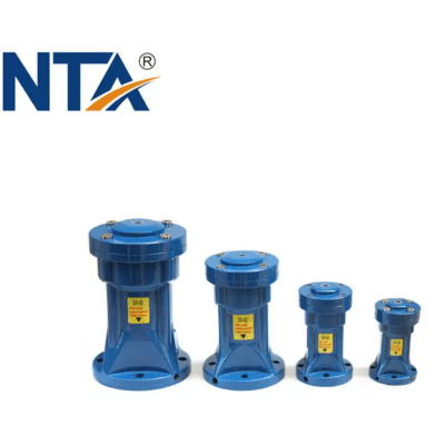 Vibrador Neumático NTA-SK-40 / Rango de Presión 0.3-0.7 MPa / Fuerza de Impacto 0.23-0.40 kg·m/s / Frecuencia 22-43 bpm / Consumo Aire 0.25-0.55 L/Impacto / Entrada G 1/4