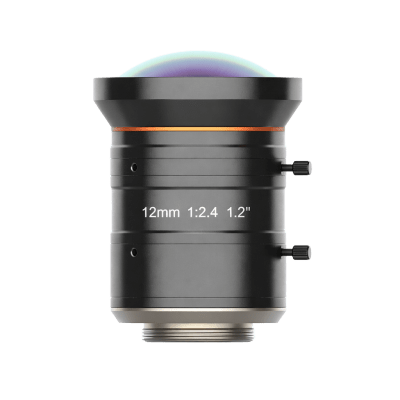 Lente FA para Machine Vision / 25 Megapíxeles / Distancia Focal 12 mm / Apertura F2.4-F16 / Círculo de Imagen 1.2 (19.3 mm) / Montura C / Compatible Visible e Infrarrojo Cercano