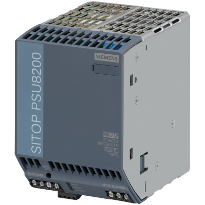 Fuente de Alimentación Industrial SITOP PSU8200 / 1ACDC / 24VDC / 20A / Entrada 120-230V AC / Eficiencia 94% / IP20 / Paralelable / Certificaciones UL-UKCA-CE