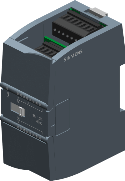 Módulo Analógico SIMATIC S7-1200 / 4 Entradas Analógicas 13-bit / 2 Salidas Analógicas 14-bit / +/-10V 0-20mA / IP20 / Certificaciones Industriales