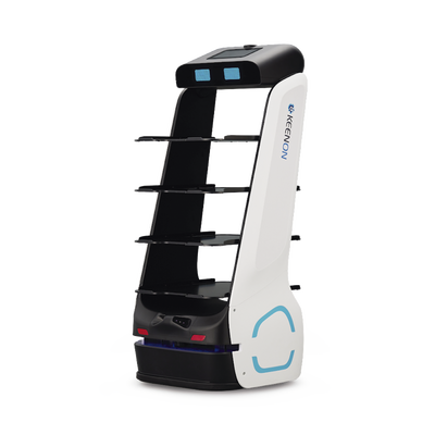 Robot para servicio de mesero o repartidor T5LB ubicado por etiquetas en techo