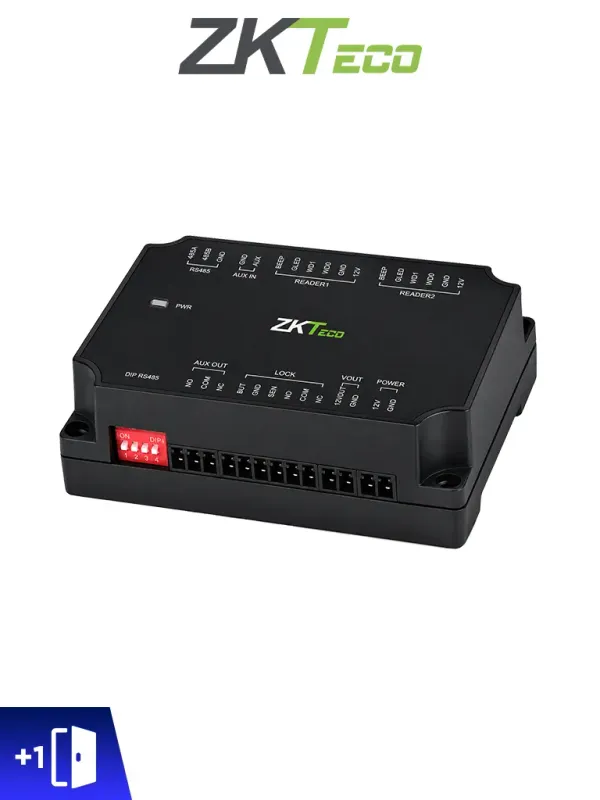 ZKTECO DM10 -  Expansor para Panel de Control de Acceso C2-260 ZKT0720004 para Aumentar 1 Puerta por medio de RS485 / Agregando el Expansor DM10 puedes Aumentar y Controlar hasta 8 Puertas / Cuenta con Comunicación Wiegand /