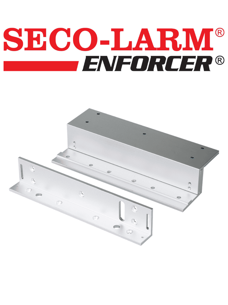 Seco-Larm E941S600/ZQ - Soporte en "Z" y en "L" para cerraduras electromagnéticas de la serie 600 lb/ 280 kg (interior)