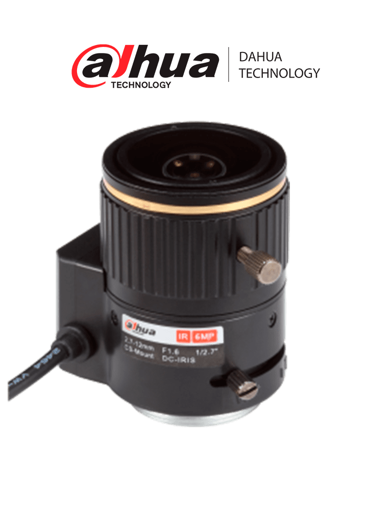 DAHUA PFL2712 - Lente varifocal de 6MP 1/2.7" de 2.7-12mm