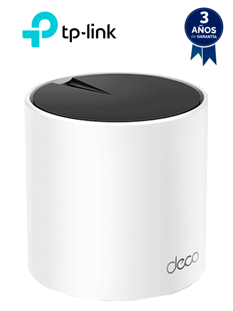 TP-LINK DECO X55(1-pack) - Router MESH para hogar de doble banda Wi-Fi 6 AX3000 Mbps con 3 puertos Gigabit WAN/LAN, 2 antenas internas, administración en la app Deco (iOS, Android) y protección HomeShield.