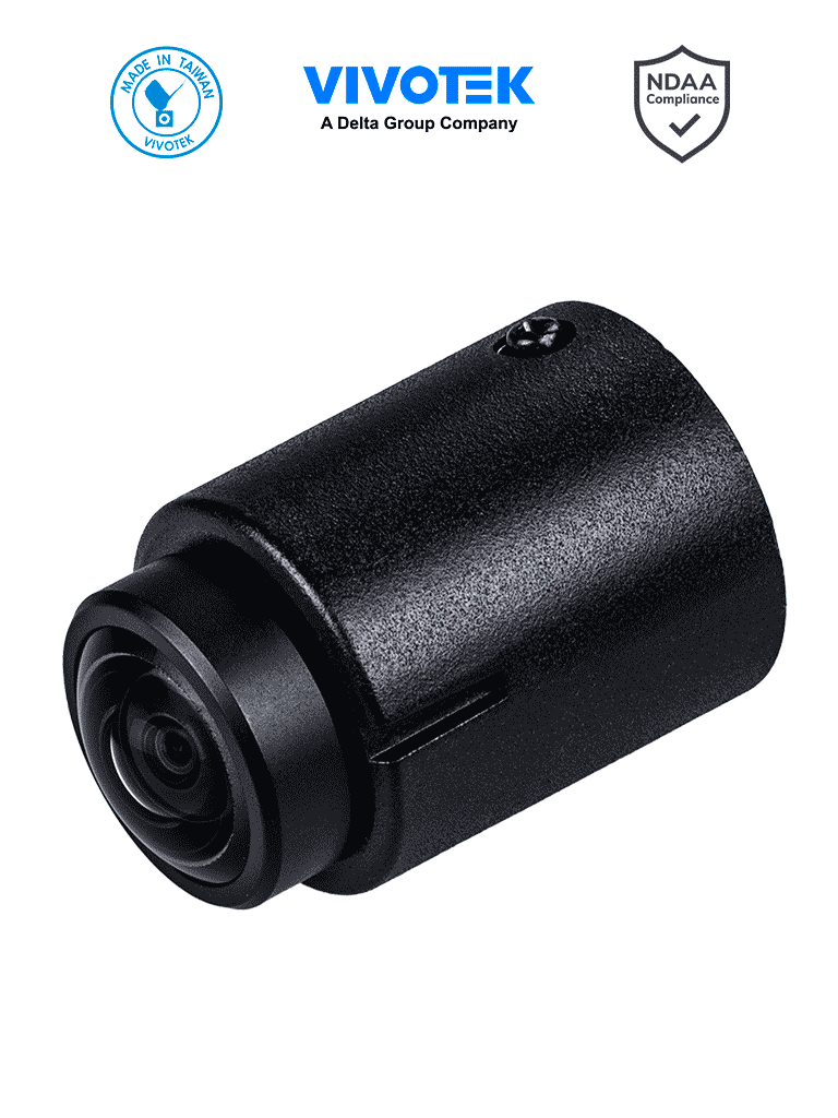 VIVOTEK CU9183-H - Lente cilindrico tipo Fisheye, 5 Megapixeles, WDR PRO, Lente fijo 1.22mm, Cable de 5 metros