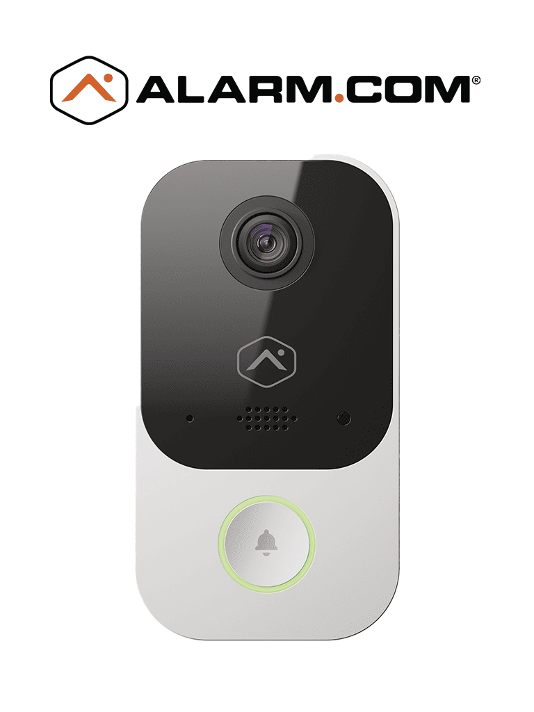TIMBRE CON CAMARA PoE DE ALARM.COM. - Timbre cámara 2MP, Visión 150° Horizontal y Vertical, Resolución Full HD, Alto Rango dinámico (HDR) y visión nocturna infrarroja.