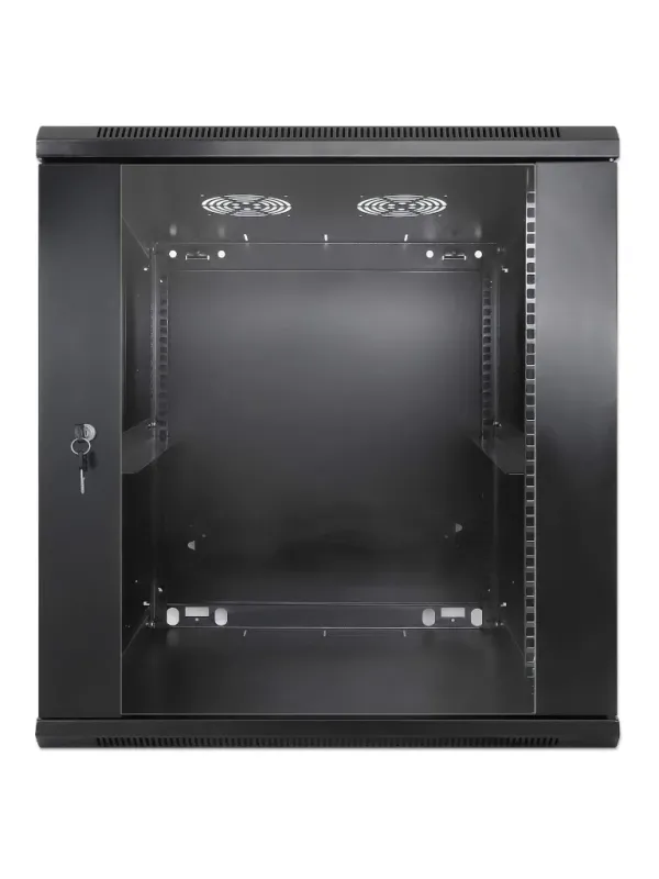 INTELLINET - 712088 - Gabinete mural de 19", 12U, Ensamblado / 12U, 600 mm de profundidad, Ensamblado, negro