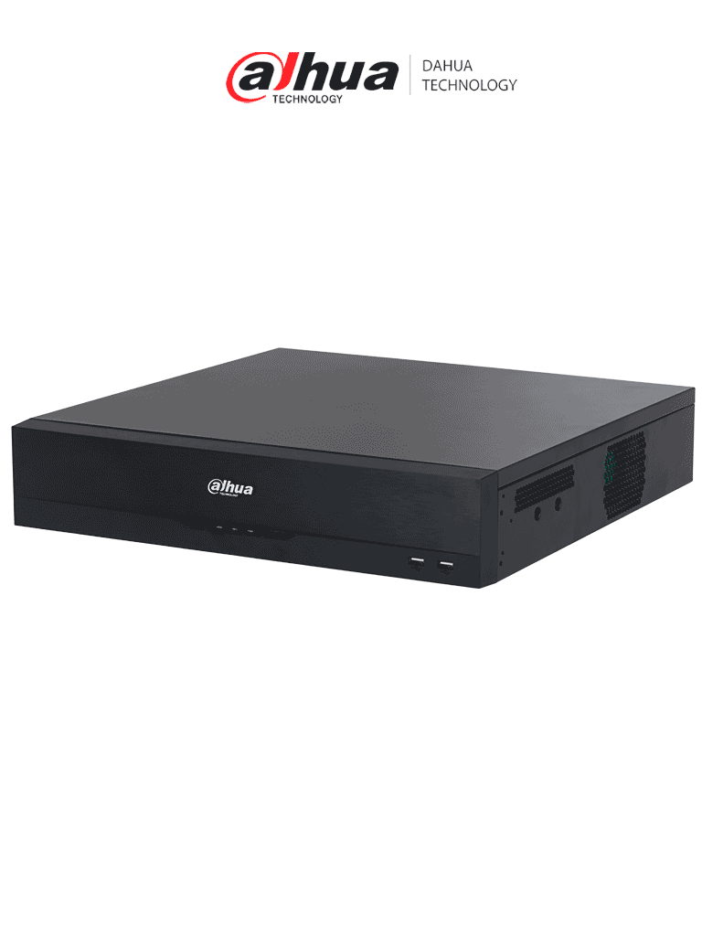 DAHUA DHI-NVR5832-16P-EI2  -NVR de 32 canales IP 8K con 16 puertos PoE y 8 puertos ePoE/ Tecnología Acupick/ detección y reconocimiento facial/ ANPR/ SMD/ Conteo de Personas/ IA por cámara/ 8HDD/ RAID 0/1/5/6/10/ 448 Mbps/8K HDMI output/