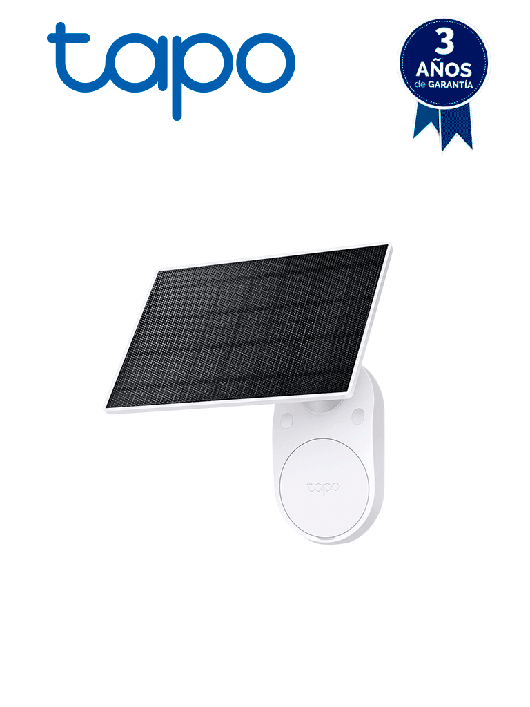Tapo A201 Panel solar Energía Solar, Utiliza energía solar gratuita y limpia para proporcionar un suministro de energía constante para tus cámaras Tapo alimentadas por batería, Instalación Sencilla.