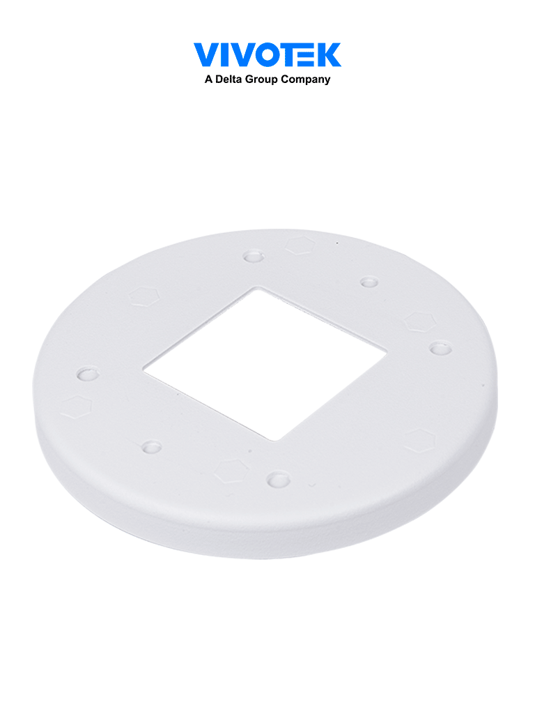 VIVOTEK AM-51G - Placa adaptadora para caja octagonal eléctrica de 3.5", Ø117 x 12 mm, Color blanco