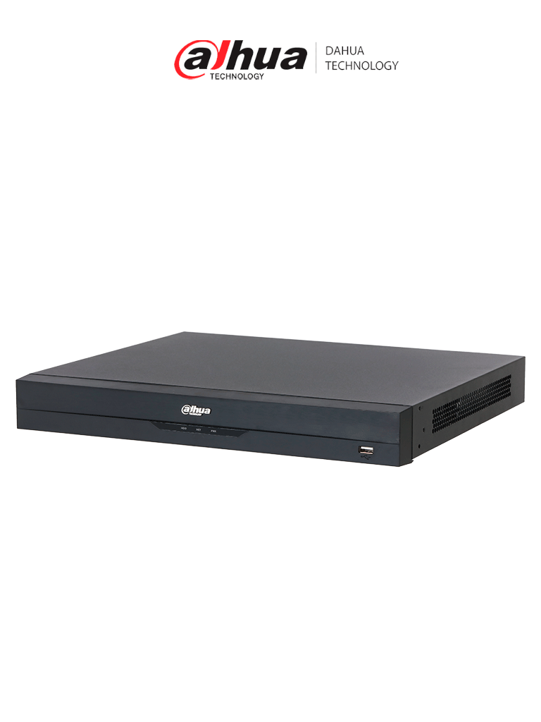 DAHUA DHI-NVR5216-16P-EI2  NVR IP WizSense de 16 canales 1U/ 16PoE/ 2HDD/ H.265+/384 Mbps/ AcuPick / N+M cluster/   IA por grabador: FD y FR /Protección perimetral/ SMD Plus/ HDMI 8K/