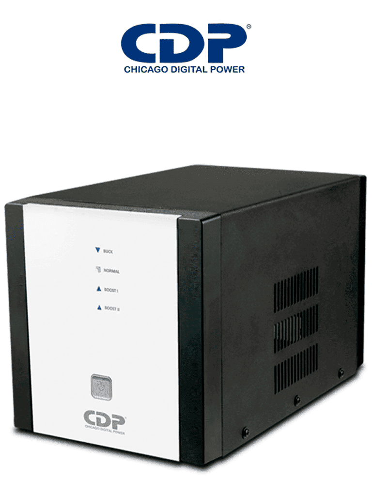 CDP R-AVR2408 - Regulador / Especial para motores / 2400VA / 1200W / 9 Terminales de salida / 1 Terminal de salida NEMA5-20R / Retrdante a incendio