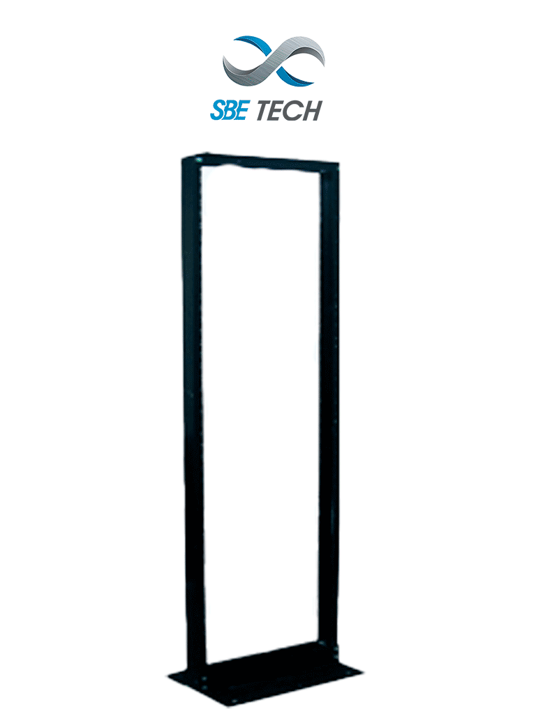 SBE TECH SBE-RR719 - Rack liviano de piso en acero, 42U, con perforación roscada 12-24, capacidad de 350 kg, y altura de 7 pies