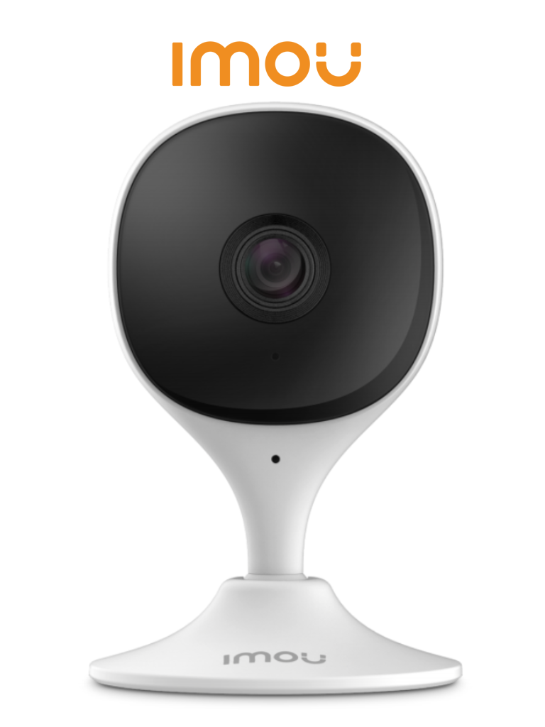 IMOU Cue 2C (IPC-C22CN-imou) -  Cámara WiFi de 2MP con micrófono integrado, detección de humanos, visión nocturna IR de 10m, alarmas de eventos y sonido anormal, y ranura para MicroSD.