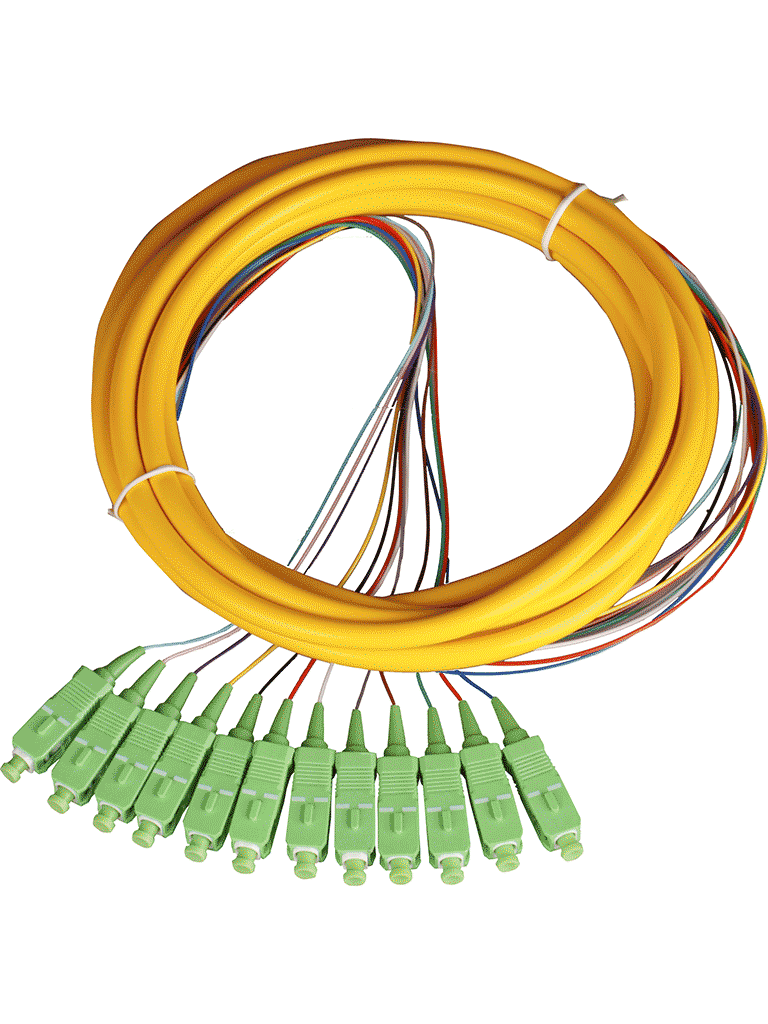 SBE TECH SBE-PIGSCAPC2MSM6P - Pigtail SC/APC monomodo 9/125 simplex 2mts APC Paq 6