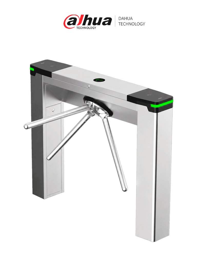 DAHUA DHI-ASGG120T - Torniquete Bidireccional 1 Millón de Ciclos, Pase 20 - 30 Personas por Minuto, Acero Inoxidable 304, Indicadores LED, Exterior Protegido, Compatible con Controles de Acceso.