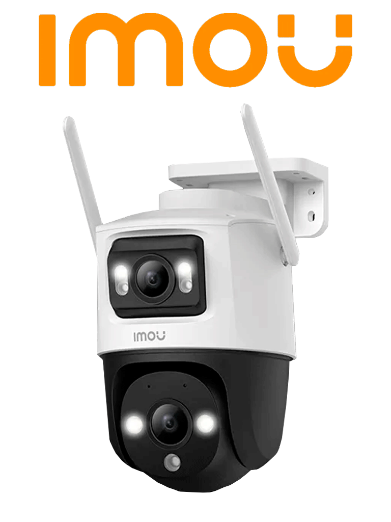 IMOU Cruiser Dual 6MP (IPC-S7XN-6M0WED) - Camara IP PT Wifi Dual de 6 Megapixeles/ Lente Fijo de 3 Megapixeles y Lente PT de 3 Megapixeles/ 30 Mts de Iluminación Nocturna/ Microfono y Altavoz Integrados/ Audio 2 Vías/ con IA/