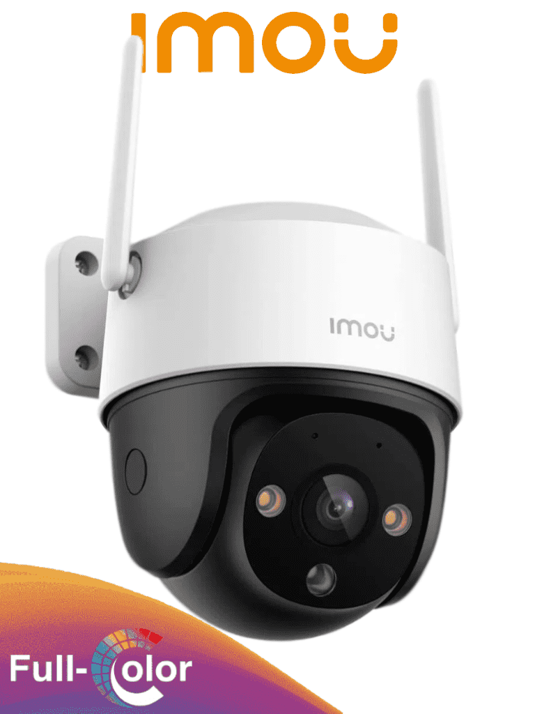 IMOU Cruiser SE+ 3MP (IPC-K7CN-3H1WE) - Cámara IP PT de 3MP con WiFi ofrece Full Color, audio bidireccional, 30m, micrófono y altavoz, disuasión activa sirena 110dB, autotracking, ranura MicroSD e IP66.