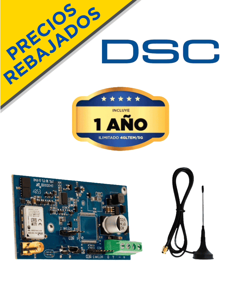 DSC LE4050M - Comunicador celular DSC Connect dual eSIM 5G/LTE compatible con PowerSeries y Power Series Neo