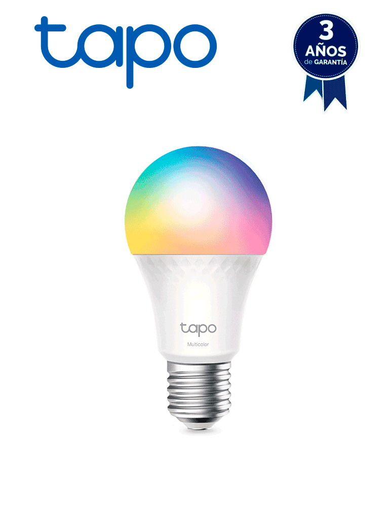 TP-LINK - TAPO L535E - Foco LED Inteligente RGB con WiFi y función multicolor, equivalente a 75 Watts