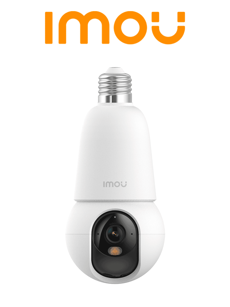 IMOU BulbCam 3MP (IPC-K6C-3H1WEB-E27-imou)- Cámara de 3MP/ Disuasión activa/ Modo privacidad/ Detección de humanos & Vehículos/ Audio bidireccional/ Full Color/ Smart tracking (No incluye Foco)