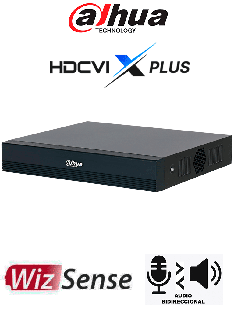 DAHUA DH-XVR1B16-I/T -DVR de 16 canales 1080p Lite WizSense y Cooper-I/ Audio Bidireccional en los 16 Canales/ H.265+/ Soporta Hasta 18 canales IP y 8 canales con SMD Plus/ Búsqueda Inteligente Personas y Vehículos/ Compatible con Dolink Care