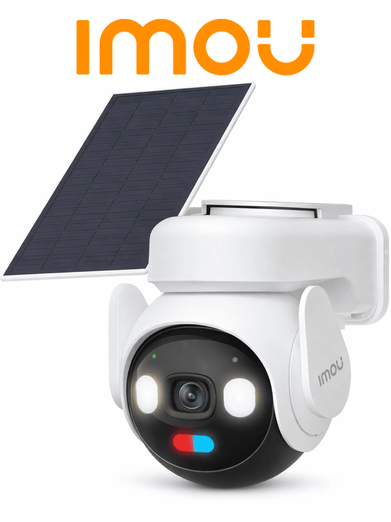 IMOU AOV PT 5MP (IPC-B7ED-5M0TEA-AM/FSP14) - Camara IP PT de 5 Megapixeles/ Conexión dual 4G+Wi-Fi/ Grabación Continua 365 días (AOV-AlwaysOnVideo)/ Batería de Alta Duración/ Ranura para Micro SD 512GB/ Incluye Panel Solar/ Detección humana y Vehículos/