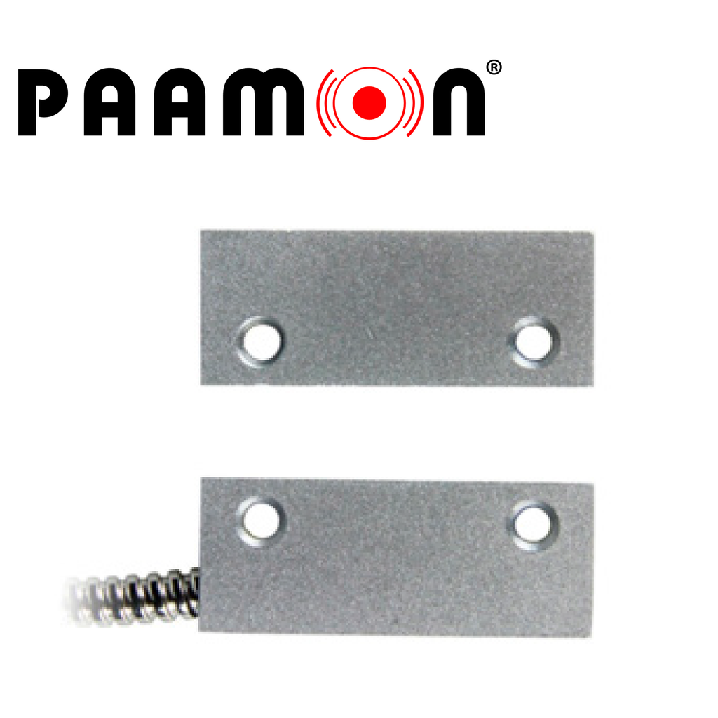 CONTACTO MAGNETICO DE USO RUDO PAAMON PM-MS18M / NC / IDEAL PARA USO EN PUERTAS Y VENTANAS METALICAS / GAP 30-40 MM / CABLEADO
