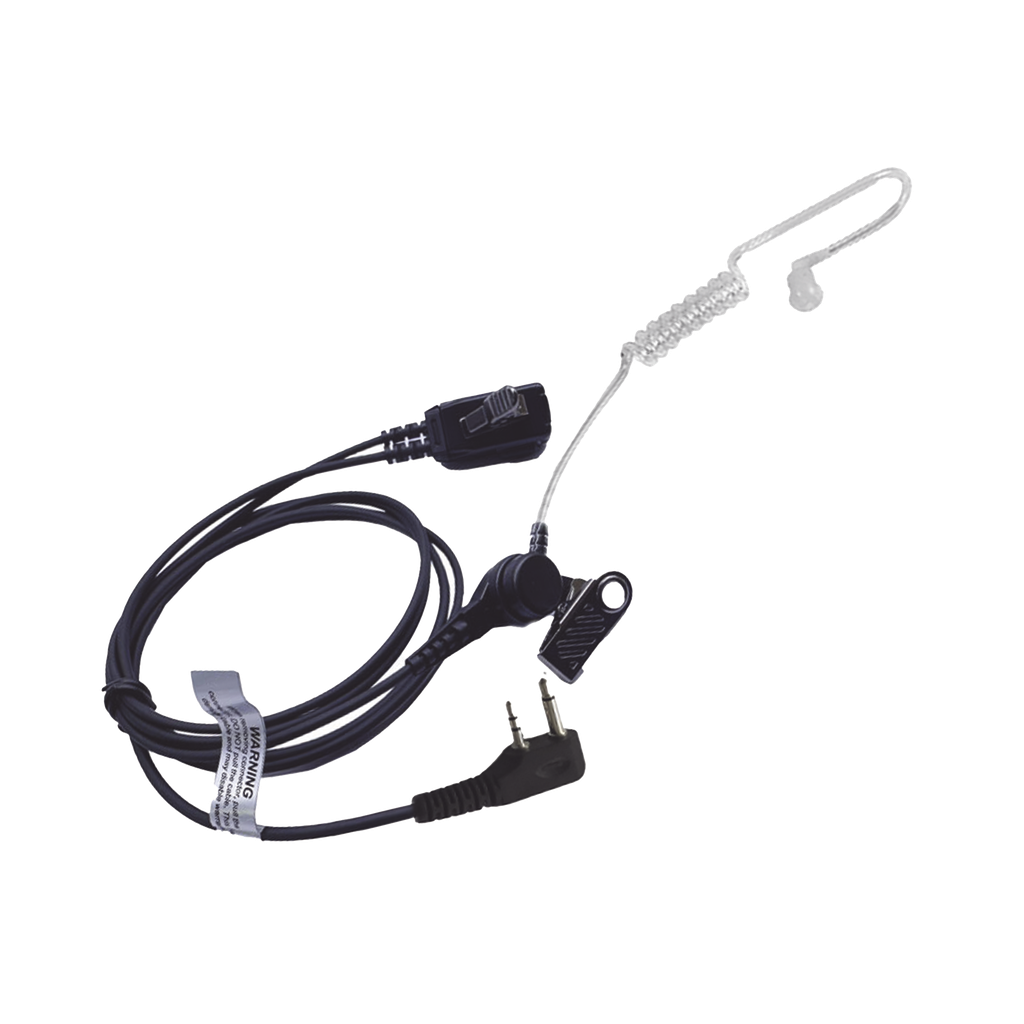Micrófono - audífono de tubo acústico transparente de grado médico con conector de dos pines para ICOM