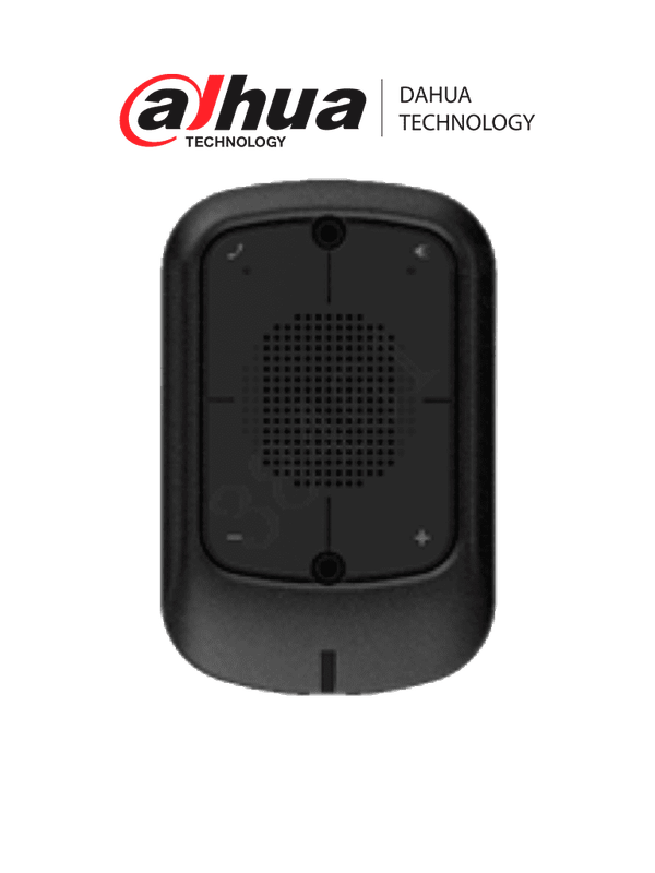 DAHUA MP06- Intercomunicador de 2 Vias/ Para DVR y NVR Movil/ 1 Canal de Entrada de Audio/ Altavoz Integrado/ Boton de Emergencia y Charla Bidireccional hacia Mobile Center/ Conector Tipo Aviacion 4 Pines