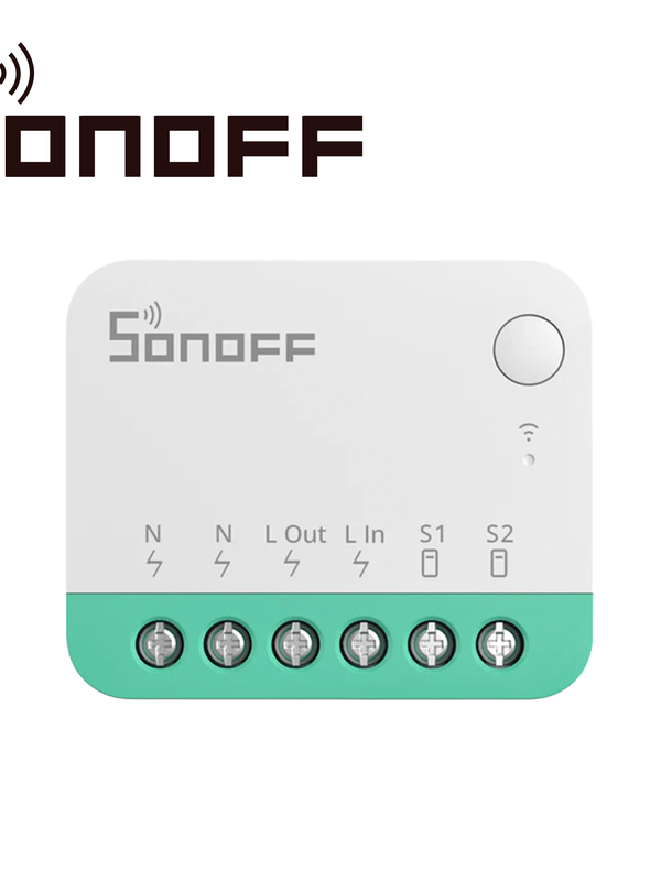 Mini Interruptor Inwall  On/off Sonoff Minir4m /  Wifi 2.4ghz/ Matter / Controla  Un Apagador / Solucion De Smart Home / Compatible  Con Google Home / Alexa / Apple Home /corriente  Maxima  10 Amp