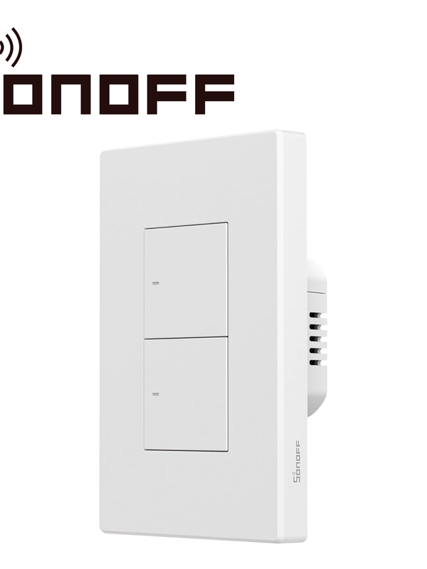 Apagador De Pared Touch Sonoff M5-2c-120w / 2 Canales On/off/ Matter/ Wifi 2.4ghz / Compatible Con Google Home / Alexa/ Apple Home / Smartthings / Hasta 5 Amp Por  Canal