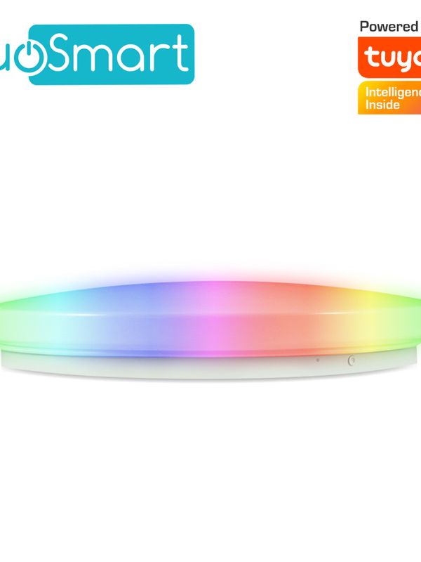 Lampara De Techo Inteligente Multicolor Rgb Wifi 2.4ghz Duosmart S20 Compatible Con Alexa Y Google Home Con Temporizadores Compatible Con Escenas De Automatizacion En Conjunto Con Otros Dispositivos