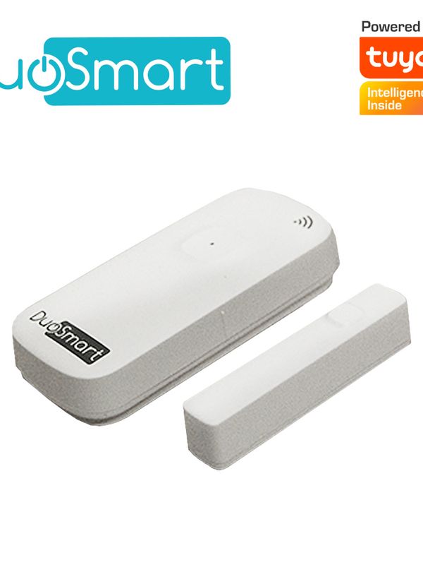 Sensor Magnetico Wifi 2.4ghz Standalone Duosmart D10 Bateria Recargable Reporta Directo A App Duosmart Compatible Con Alexa Y Google Home