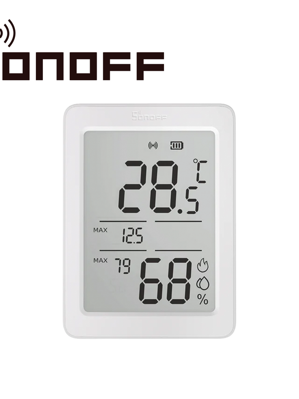 Sensor De Temperatura Y Humedad  Sonoff Snzb-02dr2 / Zigbee 3.0/ Pantalla De 3.6 Pulgadas