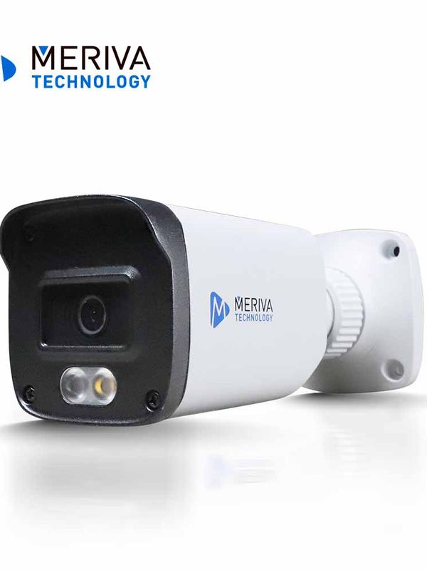 Camara Hd Bullet Meriva Technology Mdl-5202a / 5mp / Ahd/tvi/cvi / 2.8mm / Iluminacion Dual (20 - 30m Ir / 20m Luz Calida) / Ip67 / Metalica / 12 Vcd / Microfono Integrado / Coc / Audio Por Coaxial O Utp (solo Por Tvi) /  Imagen A Color 24/7 / No Compatible Con Xvr Uniarch Y Unv