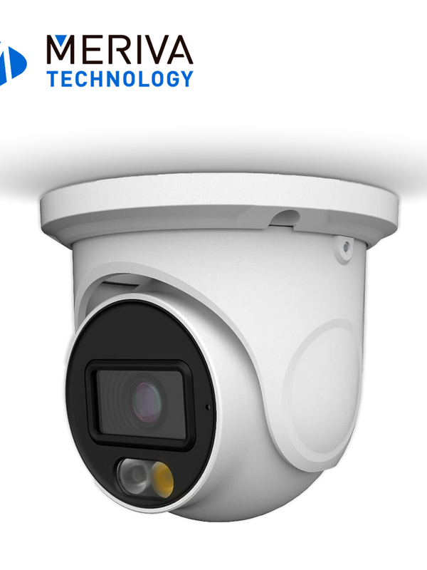 Camara Hd Turret Meriva Technology Mdl-3202a / 2 Mp / Ahd/tvi/cvi / 2.8 Mm / Iluminacion Dual (20 - 30m Ir / 20m Luz Calida) / Ip67 / Metalica / 12 Vcd / Coc / Microfono Integrado / Audio Por Coaxial O Utp (solo Por Tvi) / Imagen A Color 24/7