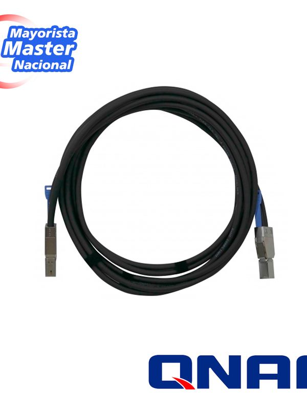 Qnap Cab-sas20m-8644 Mini Sas 12g Cable (sff-8644), 2.0m